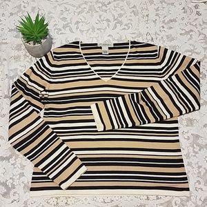 Brooks Brother's Stripe Sweater Long Sleeve Shirt